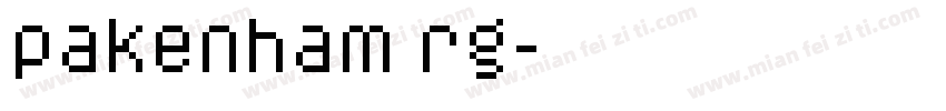 pakenham rg字体转换